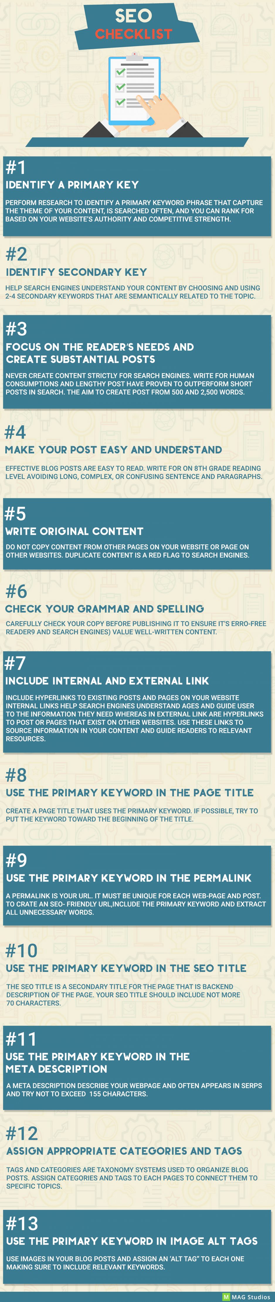 SEO CHECKLIST TO CHANGE YOUR RANKING GAME!